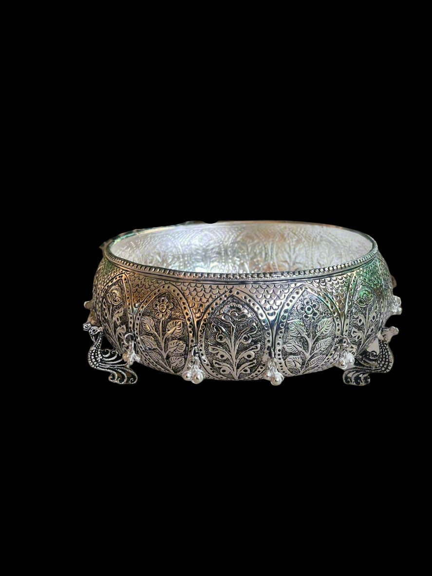 Antique German Silver urli with Extra Depth for Home Decor